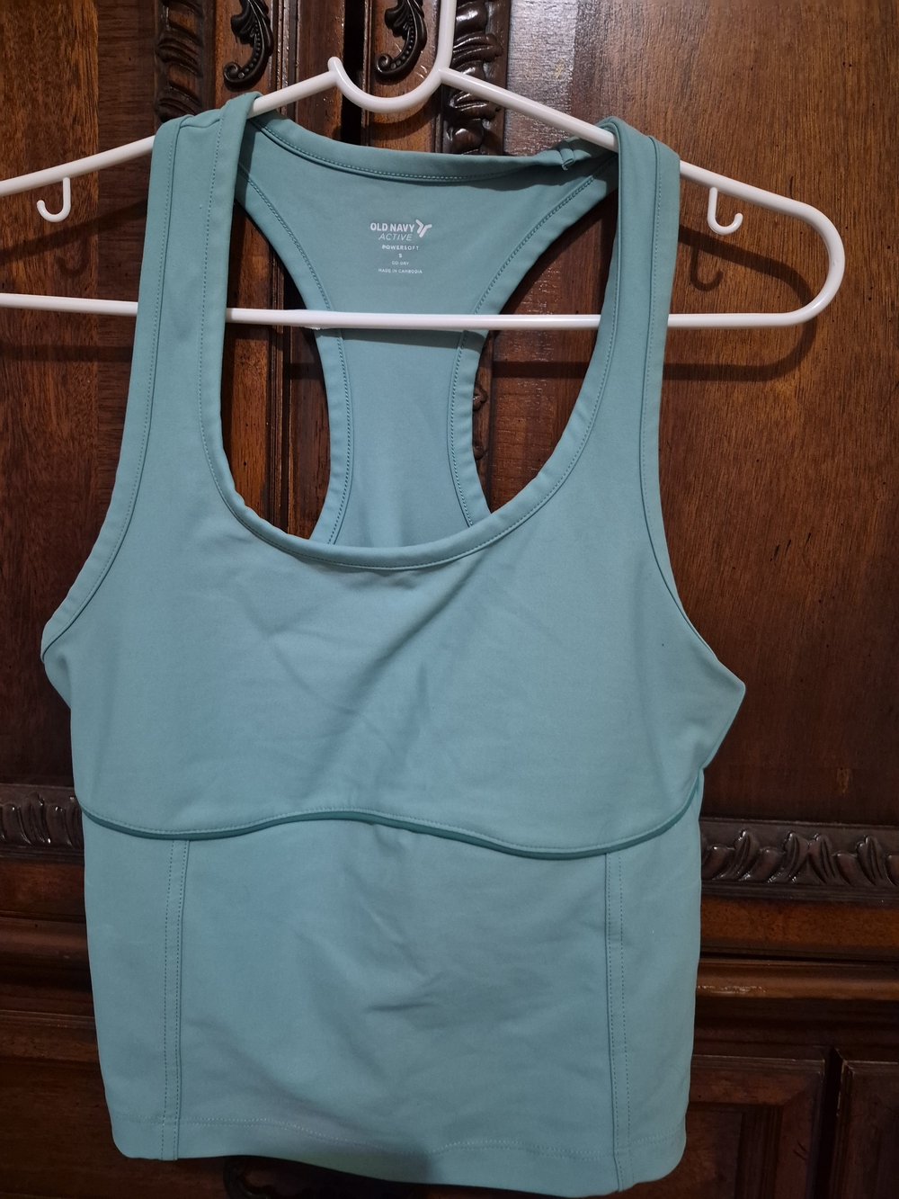 Old Navy Women's Aqua Racerback Sports Tank - Light Teal